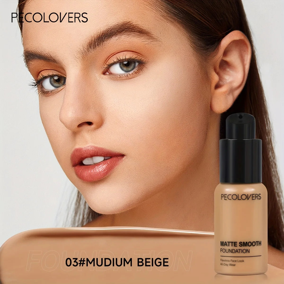 Matte Smooth Foundation Liquid -Multi-Tone Nature Effect, Enhanced Coverage with Use, Universal Skin Compatibility, All-Day Wear Zpaxo 03