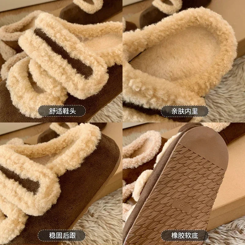 Women Casual Slippers 2025 Winter Fashion Bootie Soft Sole Home Zpaxo
