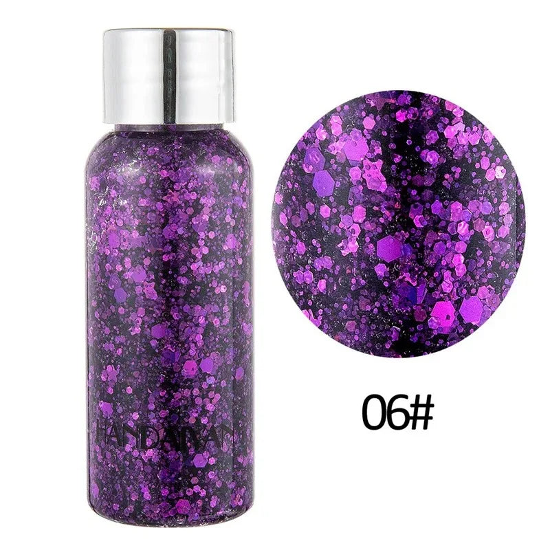 Eye Glitter Body Face Gel Art Waterproof Gloss Shine Multifunctional Zpaxo 06