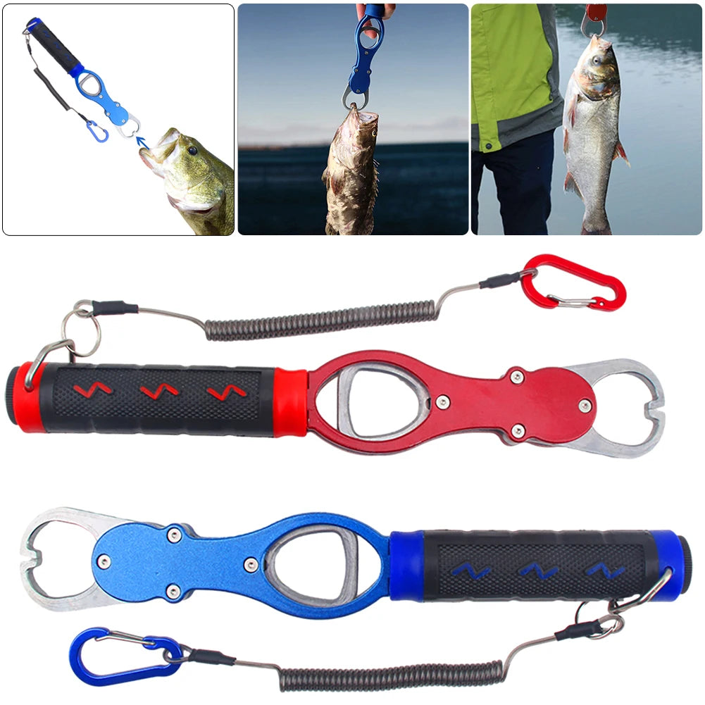 Fishing Pliers Fish Lip Gripper Weight Scale Line Split Ring Tool Zpaxo