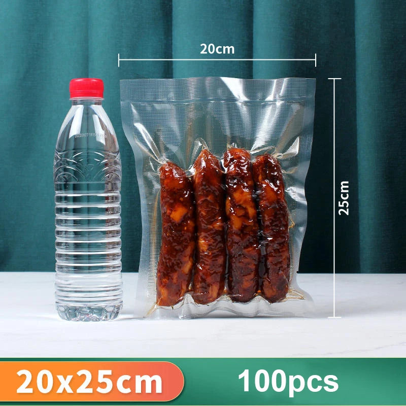 Vacuum Packaging Bags Food Empty Sealer Fresh Long Keeping Storage Zpaxo 20x25cm 100pcs