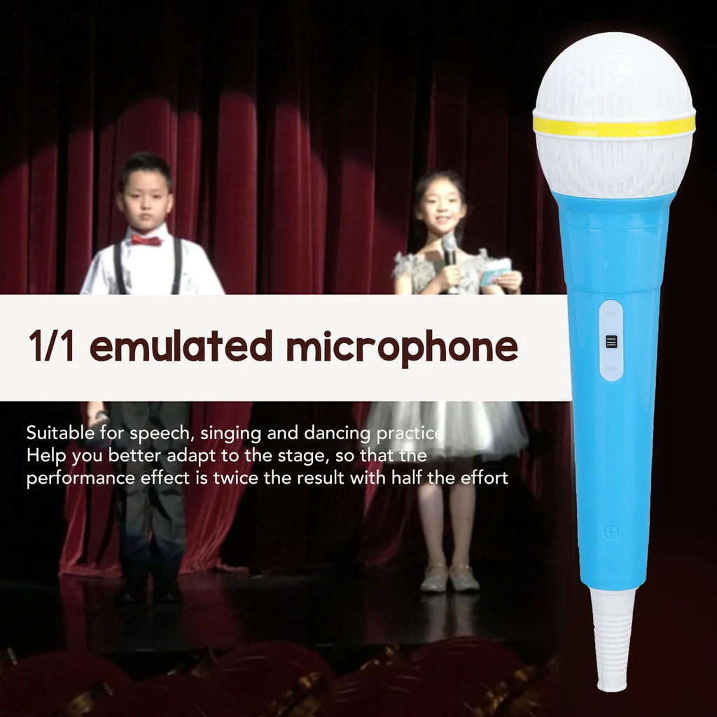 Fake Microphone Safe Odorless Simulation Prop Pretend Mic Children Zpaxo