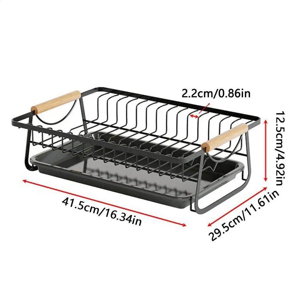 Dish Drying Rack Rust Resistant Large Organizer Kitchen Sink Organizer for Home Apartment RV Sink Dishwasher Bathroom Camping Zpaxo Black China Mainland
