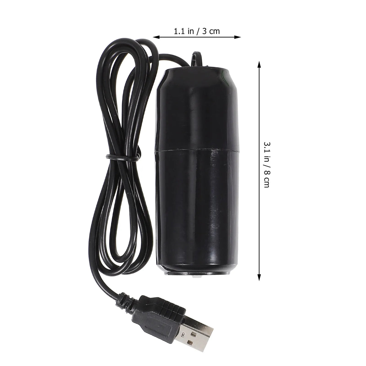 2 Sets Aquarium Oxygen Usb Air Pump Small Fish Tank Aerator Zpaxo White