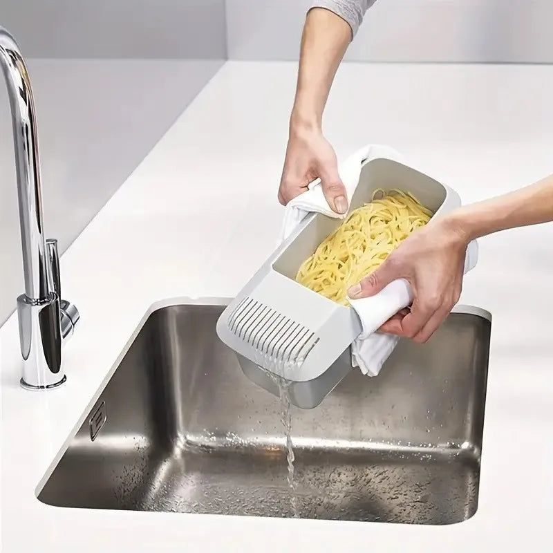 Microwave Noodles Pasta Cooker Strainer Eco-friendly Plastic Zpaxo