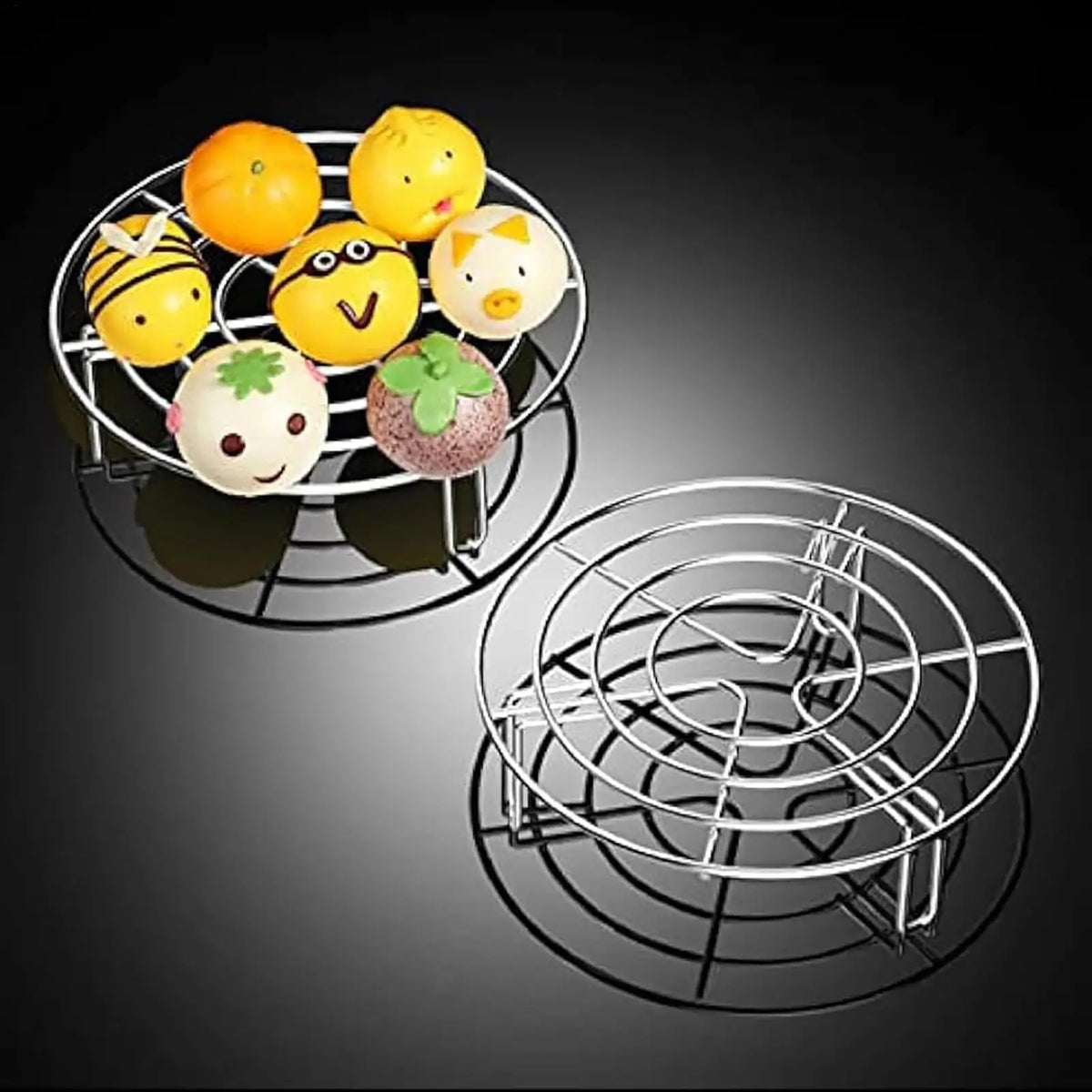 Stainless Steel Steaming Rack Pot Stand Cooling Trivet Pressure Zpaxo