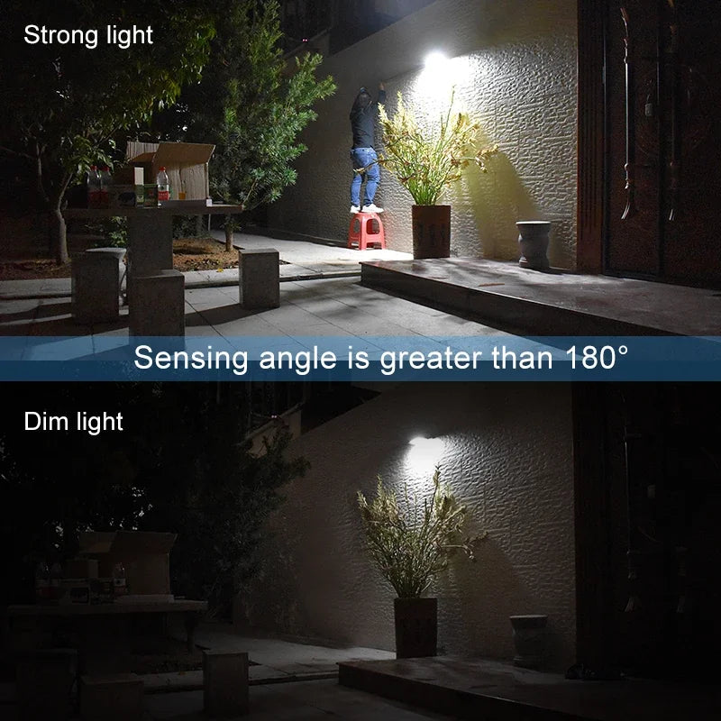 Solar Wall Lights Outdoor Garden Waterproof Panel Lamp Radar Sensor Zpaxo