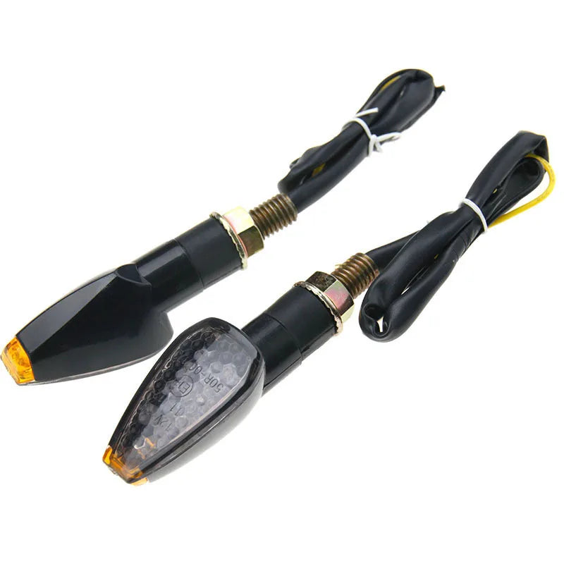 2 Universal Flashing Turn Signals Motorcycle LED Lights Rear Blinker Zpaxo