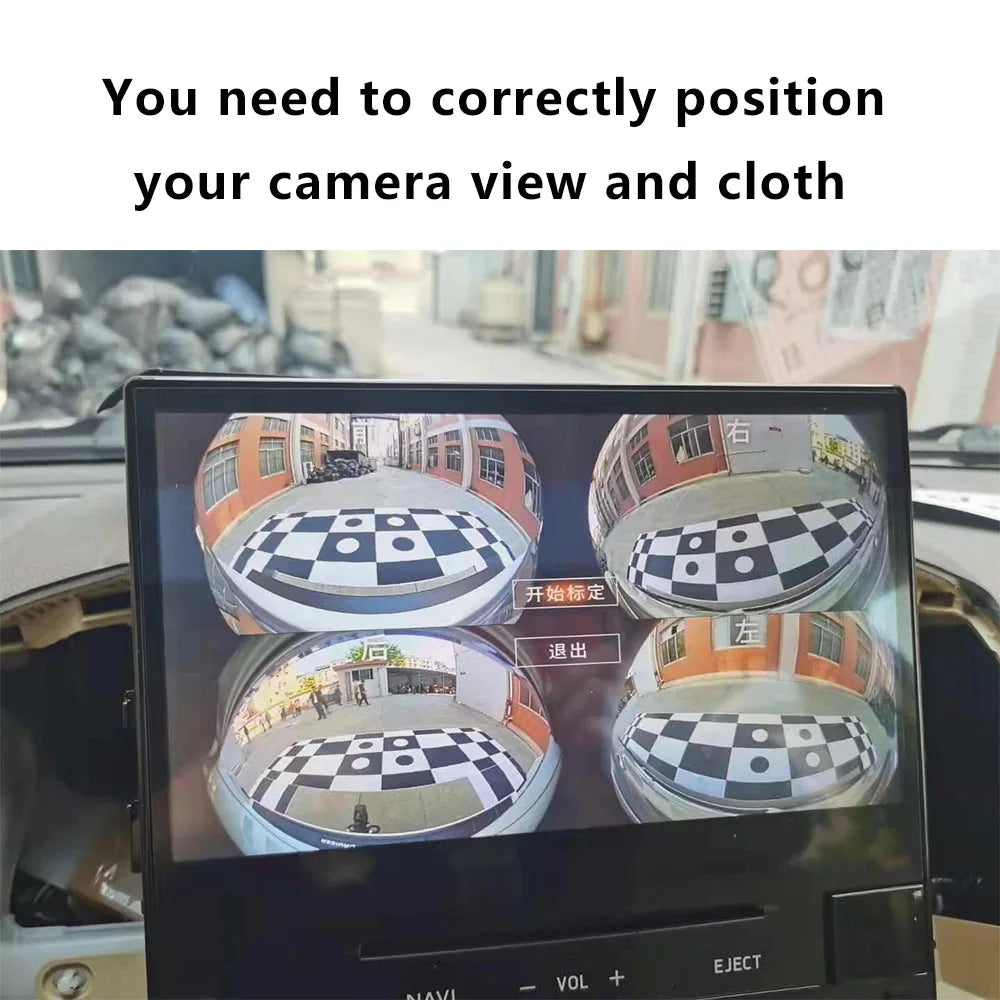 Auto-correction Tracing Point Car 360 Panoramic Surround View Video Zpaxo