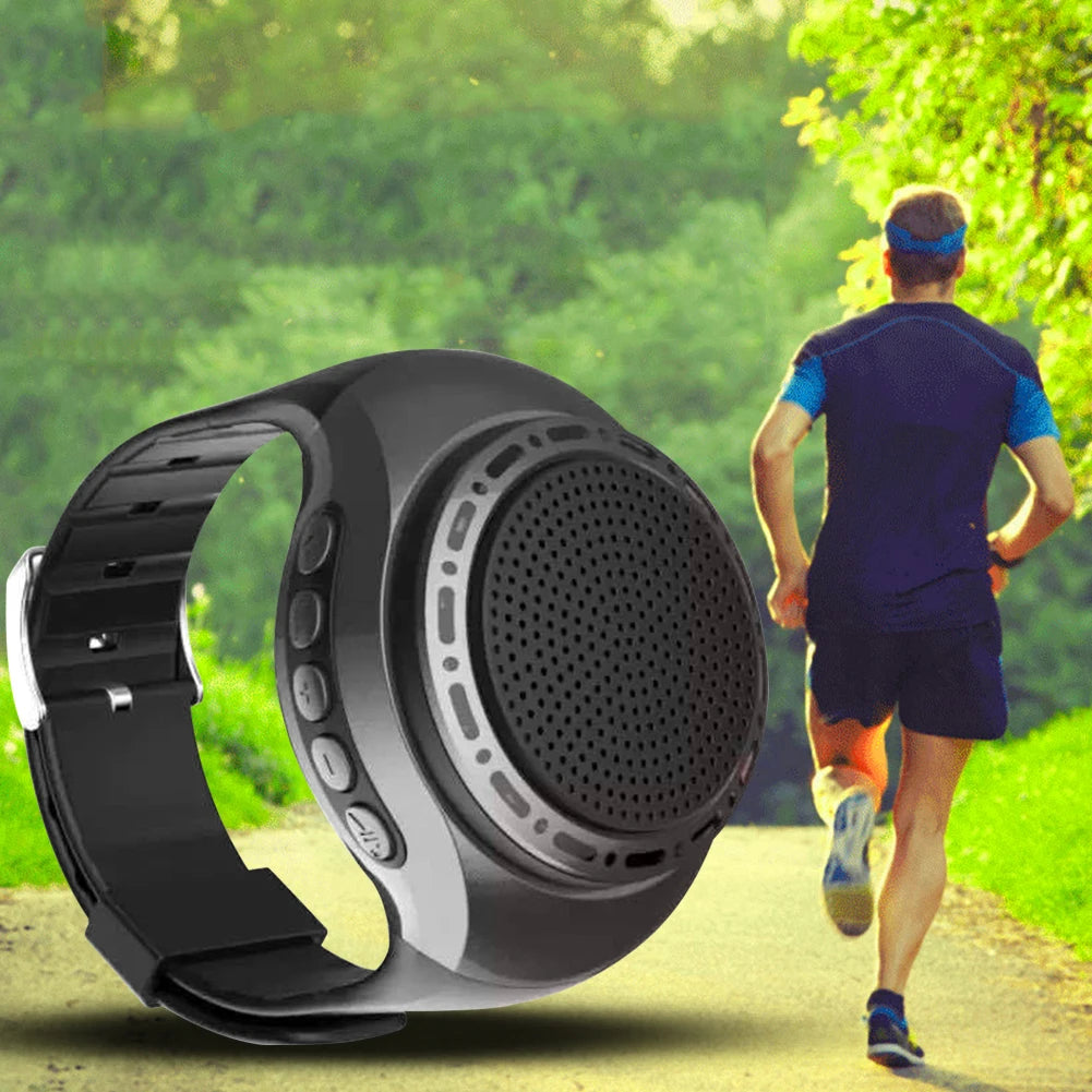 USB Rechargeable Bicycle Audio Portable Wrist Watch Speaker Cool Zpaxo