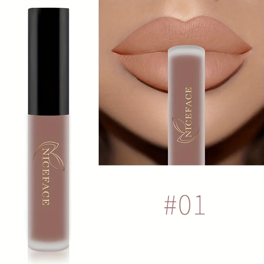 Matte Velvet Lip Glaze 20 Shades – Long-Lasting & Pigmented
