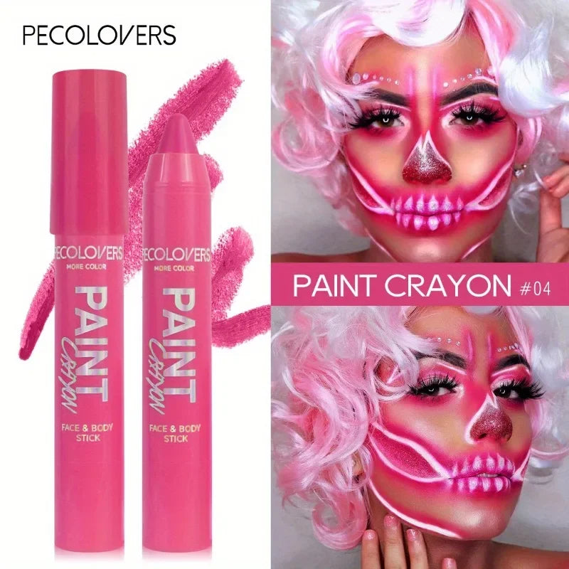 Face & Body Paint Sticks Body Paint Glow in The Dark Under UV Lights Face Painting Crayon Sticks Party Halloween Makeup Zpaxo