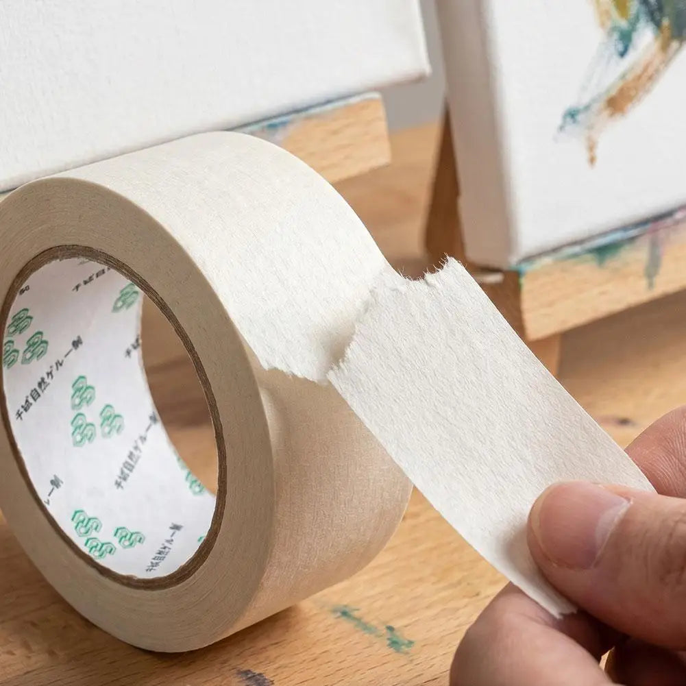 50mm x 50m White Masking Tape Bulk for General Purpose Use Artist Tape for Paint, Wall, Watercolor Car DIY Indoor Outdoor Zpaxo