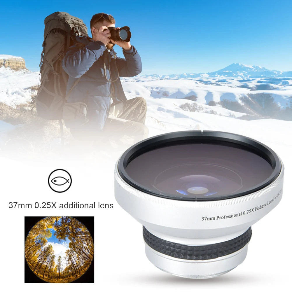 Silver Strong Applicability 0 25X Fisheye Additional Lens Caliber Zpaxo