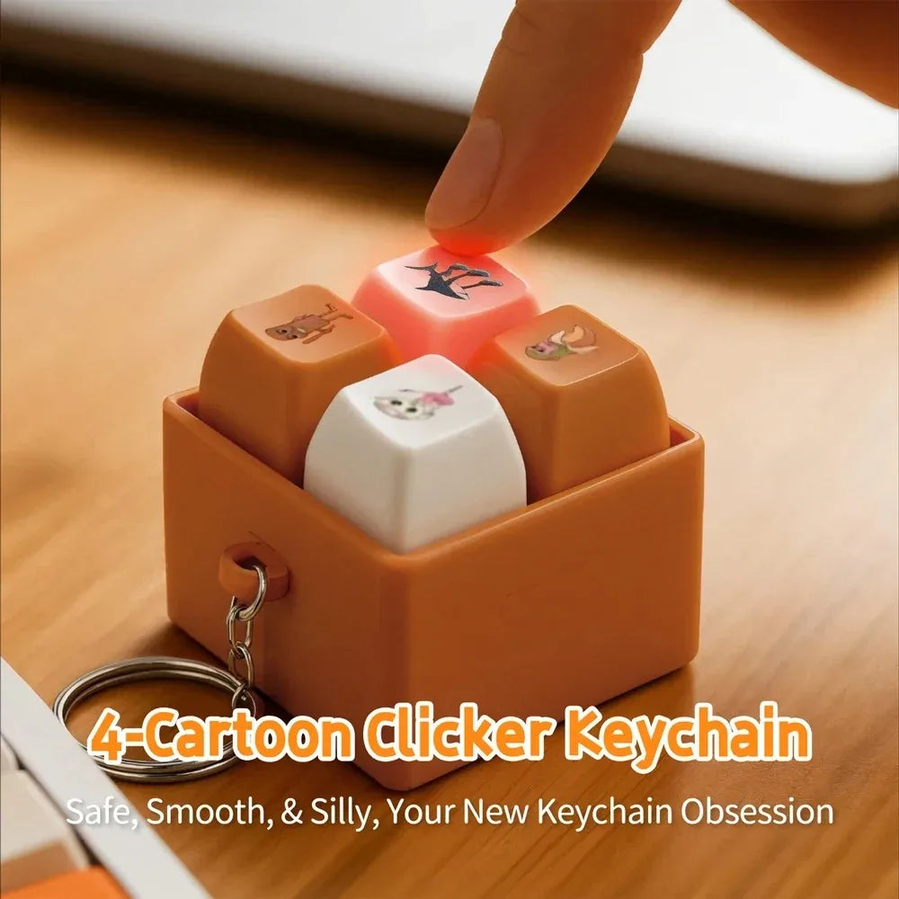 San Hai Jing Four-key Adult Relaxation Toy Four-button Keychain Funny Zpaxo