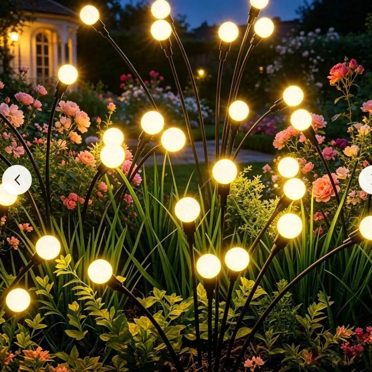 Solar-powered Firefly Lamp Warm White Light Environmentally Friendly Zpaxo
