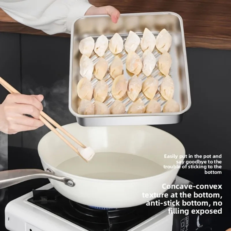 Stainless Baking Trays Lids Non-stick Easy-clean Perfect Roasting Zpaxo