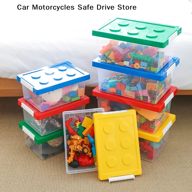 Kids Building Block Storage Box Toy Organizer Stackable Case Zpaxo