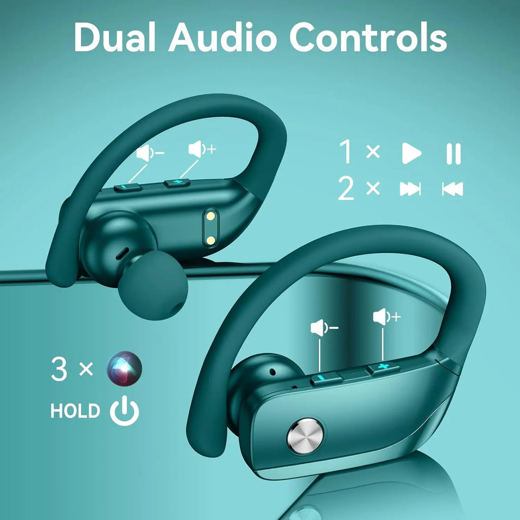 Ear Buds Wireless Earbuds Bluetooth Headphones 80H Playtime LED Zpaxo