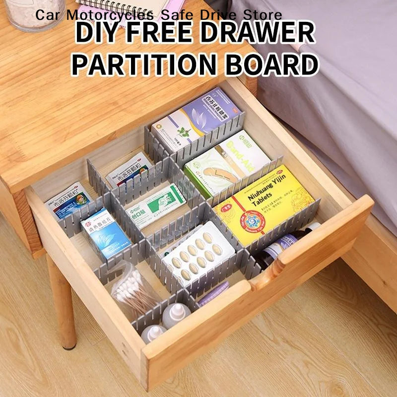 CM4PCS Adjustable Drawer Divider Partition Durable Storage Organiser Zpaxo