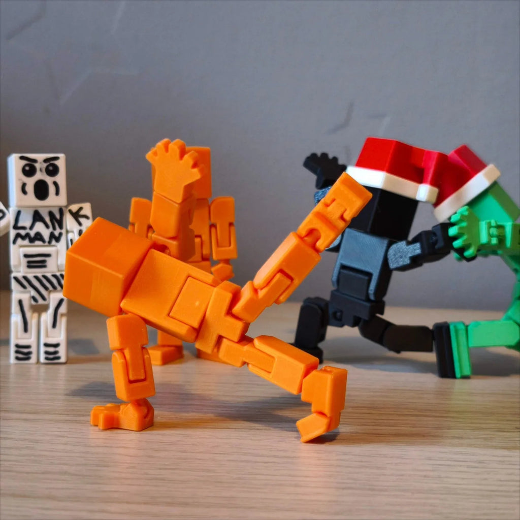 3D Printed Multi Joint Movable Mechanical Doll Model Design Custom Zpaxo