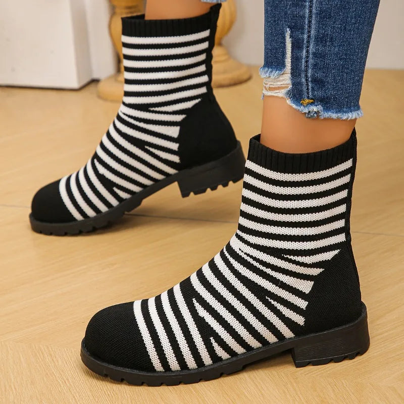 2026 Spring Autumn Women's Comfortable Breathable Vintage Mid Heel Zpaxo
