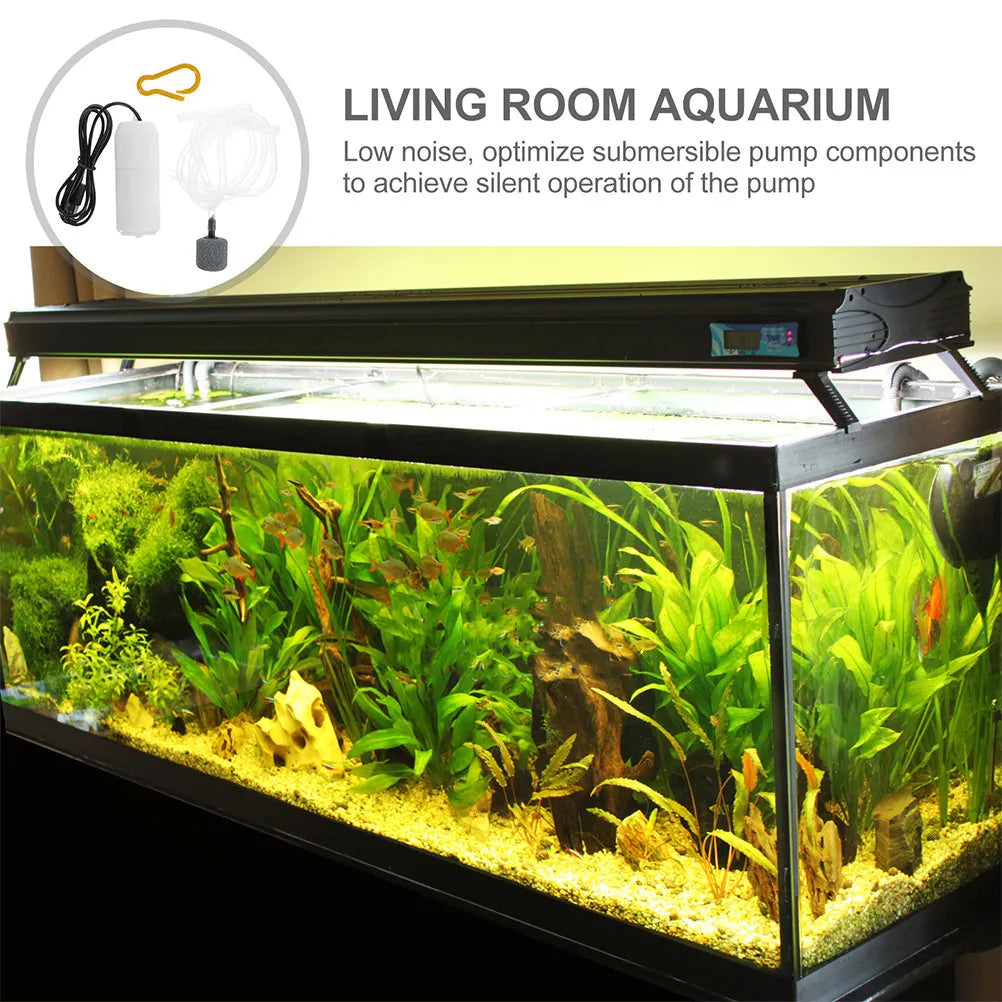 2 Sets Aquarium Oxygen Usb Air Pump Small Fish Tank Aerator Zpaxo