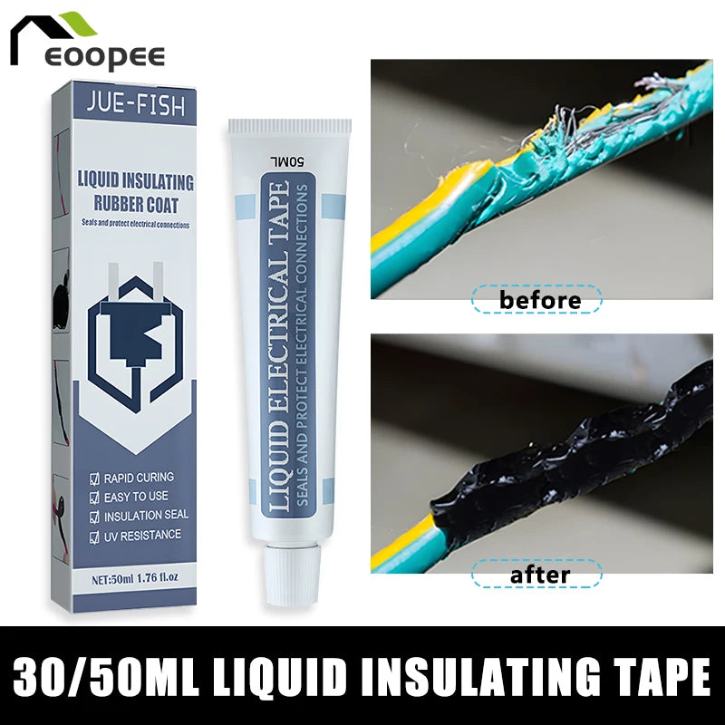 50 Liquid Insulating Tape Repair Rubber Electrical Wire Cable Coat Zpaxo