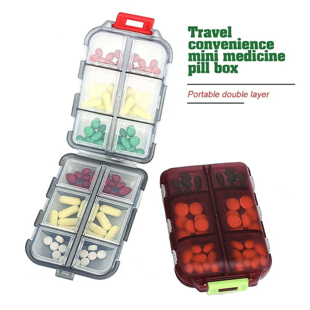 Tcare Portable Pill Case Folding Medicine Drugs Pills Capsule Tablet Zpaxo