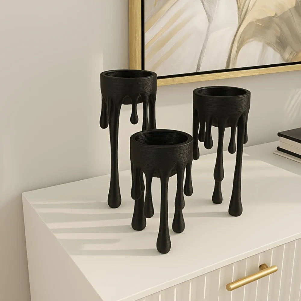 Creative Electronic Candle Holder Conical Candlesticks Decorative Zpaxo