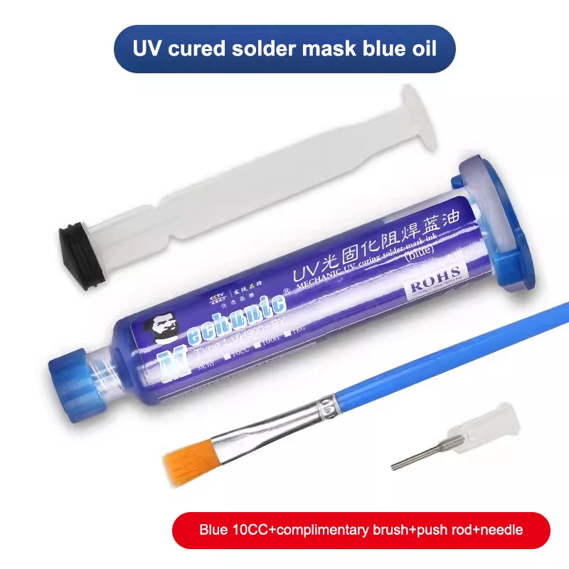 Prevent Corrosive Arcing 6 Colors Oil UV Photosensitive Solder Mask Ink BGA PCB Motherboard Paint Zpaxo A4