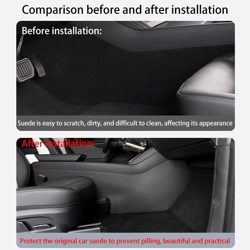 Tesla Model Y Juniper 2025+ Center Console Two Side Panel Anti Kick Zpaxo