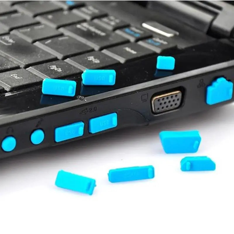 Universal Silicone Anti-dust Plug Notebook Dustproof Stopper Laptop C Zpaxo