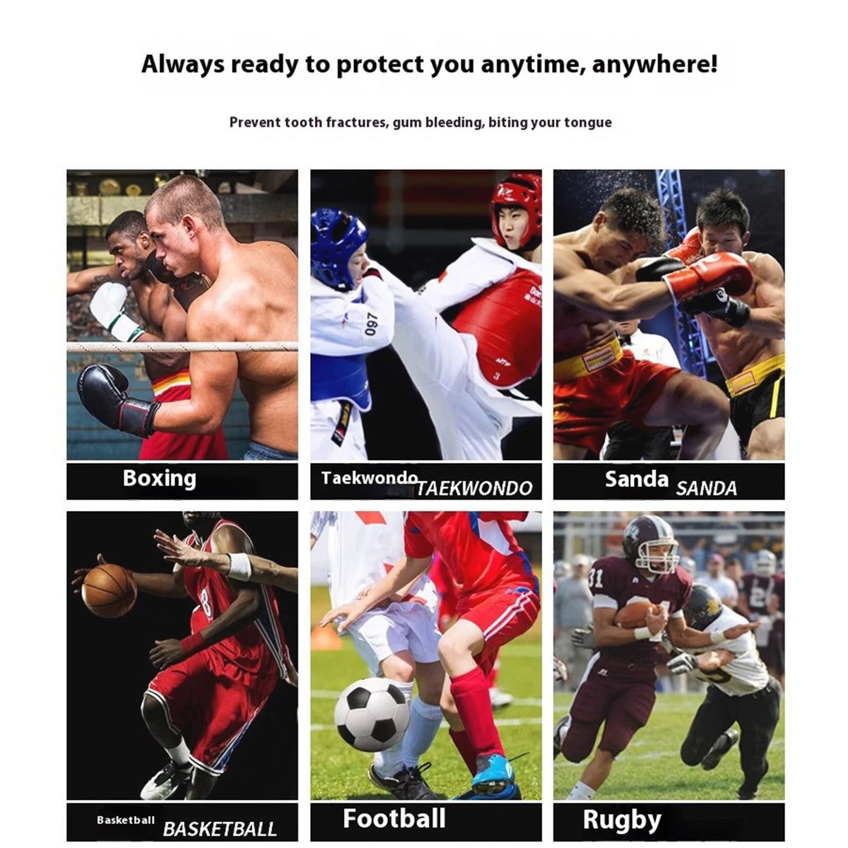 1- Fighting Training Mouth Guard Boxing Gum Shield Slim Fit Adult Zpaxo
