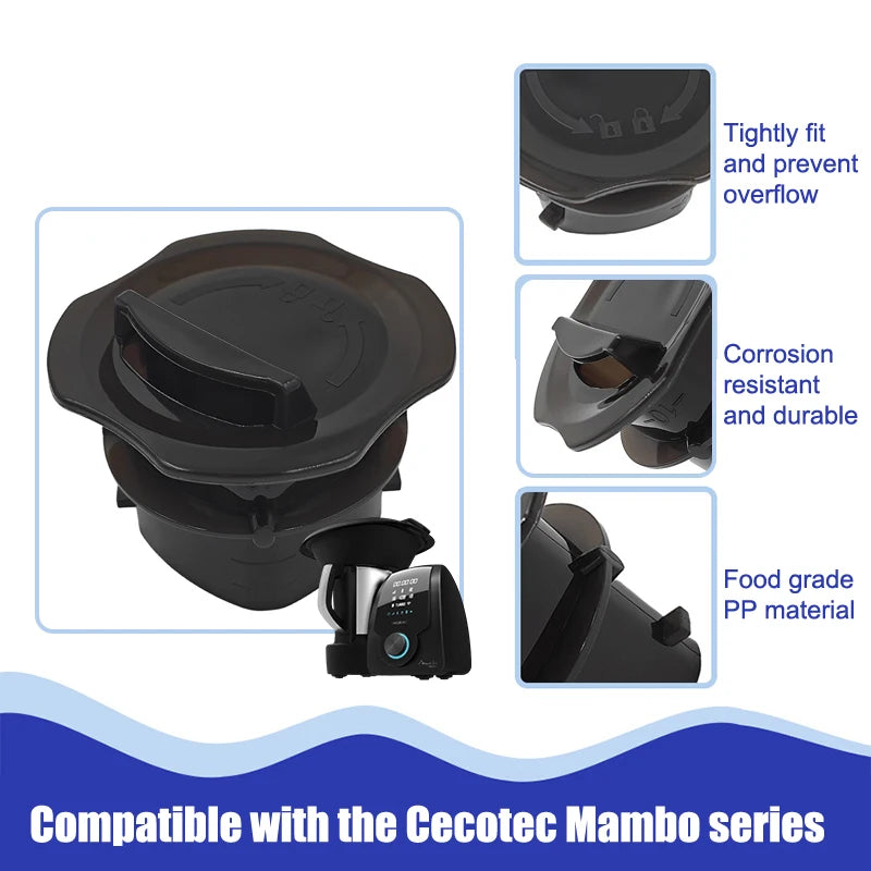 Black Measuring Cup Small Cover Cecotec Mambo Chef Machine Kitchen Zpaxo
