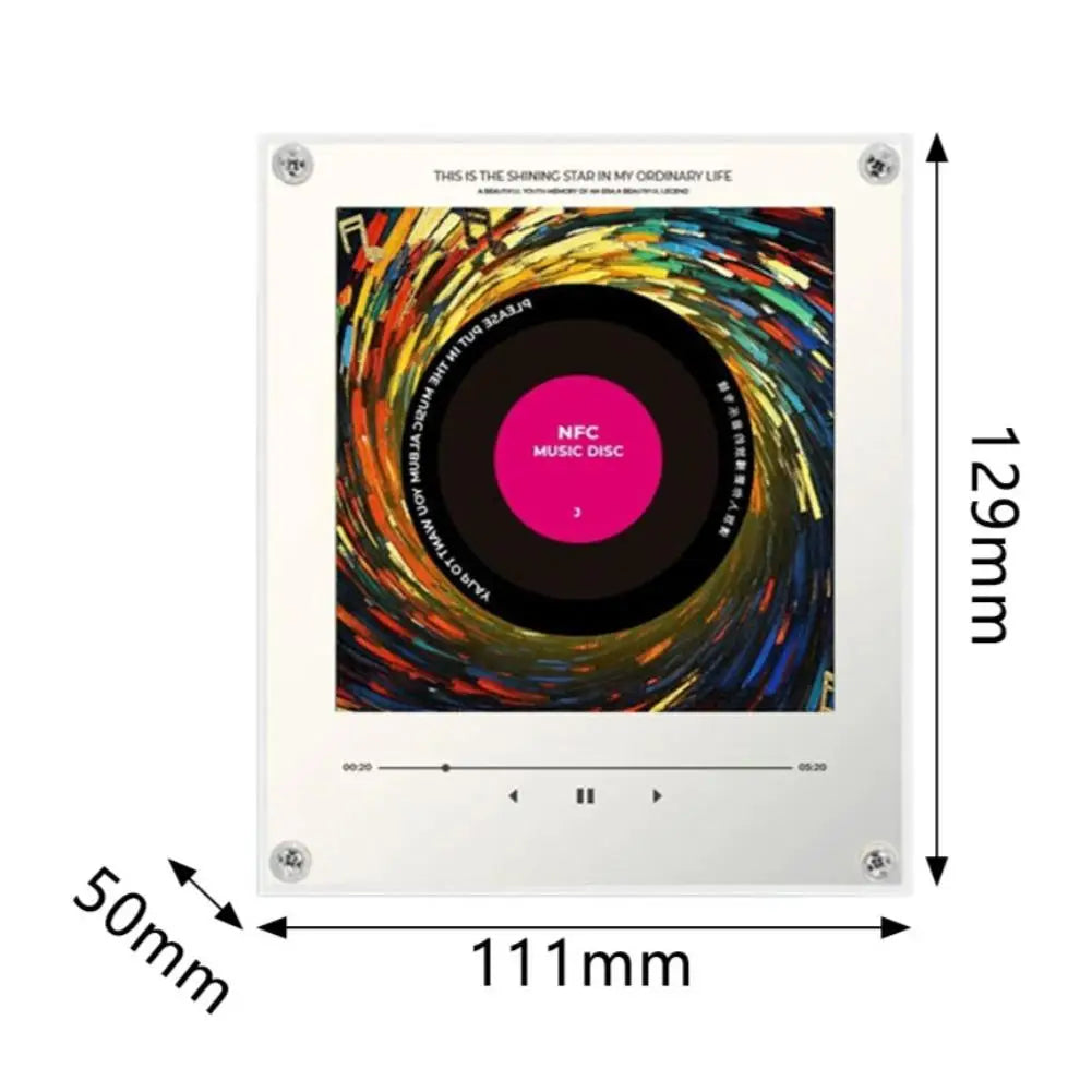 2026 New NFC Induction Magnetic Fridge Magnet Night Light Auto-Singing Acrylic Decor Type-C Rechargeable Creative Gift Zpaxo