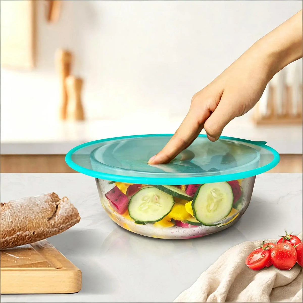 Silicone Lids Bowls Reusable Elastic Stretch Food Storage Covers Zpaxo
