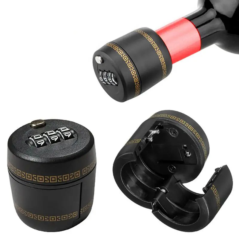 Wine Bottle Lock Combination Password Code Cap Digital Liquor Whiskey Zpaxo