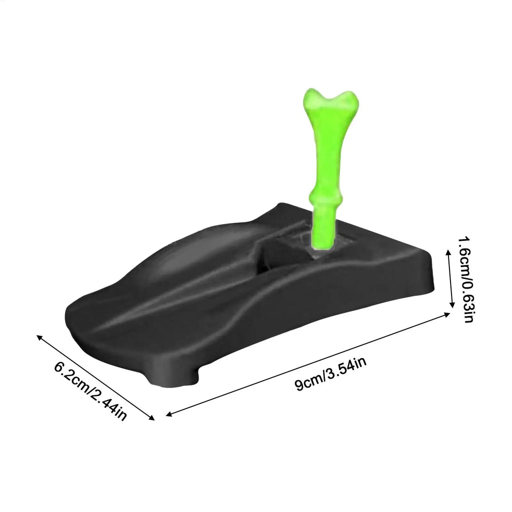 Golf Tee Base Holder 5 Pre Cut Simulator Tees Driving Range Hitting Zpaxo