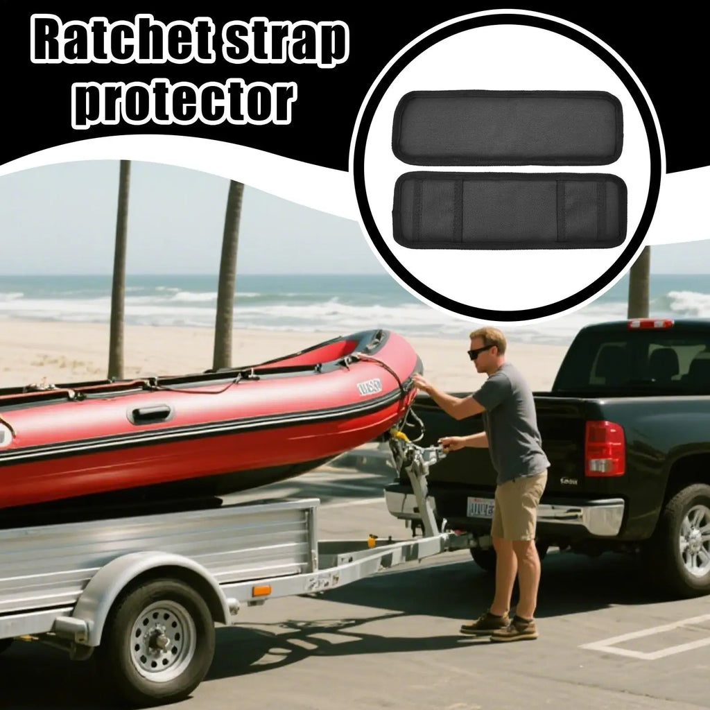 2-Pack Ratchet Strap Protectors Polyester Protective Pad Tie Down Zpaxo
