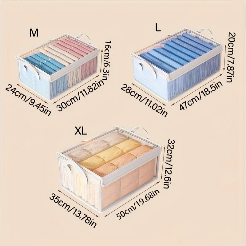 Foldable PVC Storage Box Large Capacity Dustproof Organizer Clothes Zpaxo
