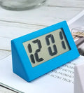 Simple Desktop Clock Mini Digital Small Silent Alarm Car Zpaxo blue