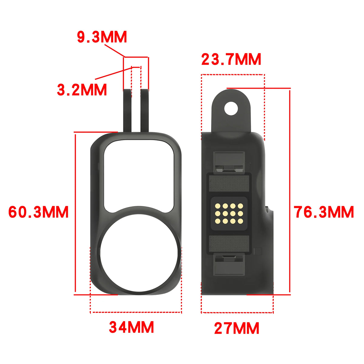Quick Release Protective Frame Case Durable Vertical Cover Shell Zpaxo 1pcs