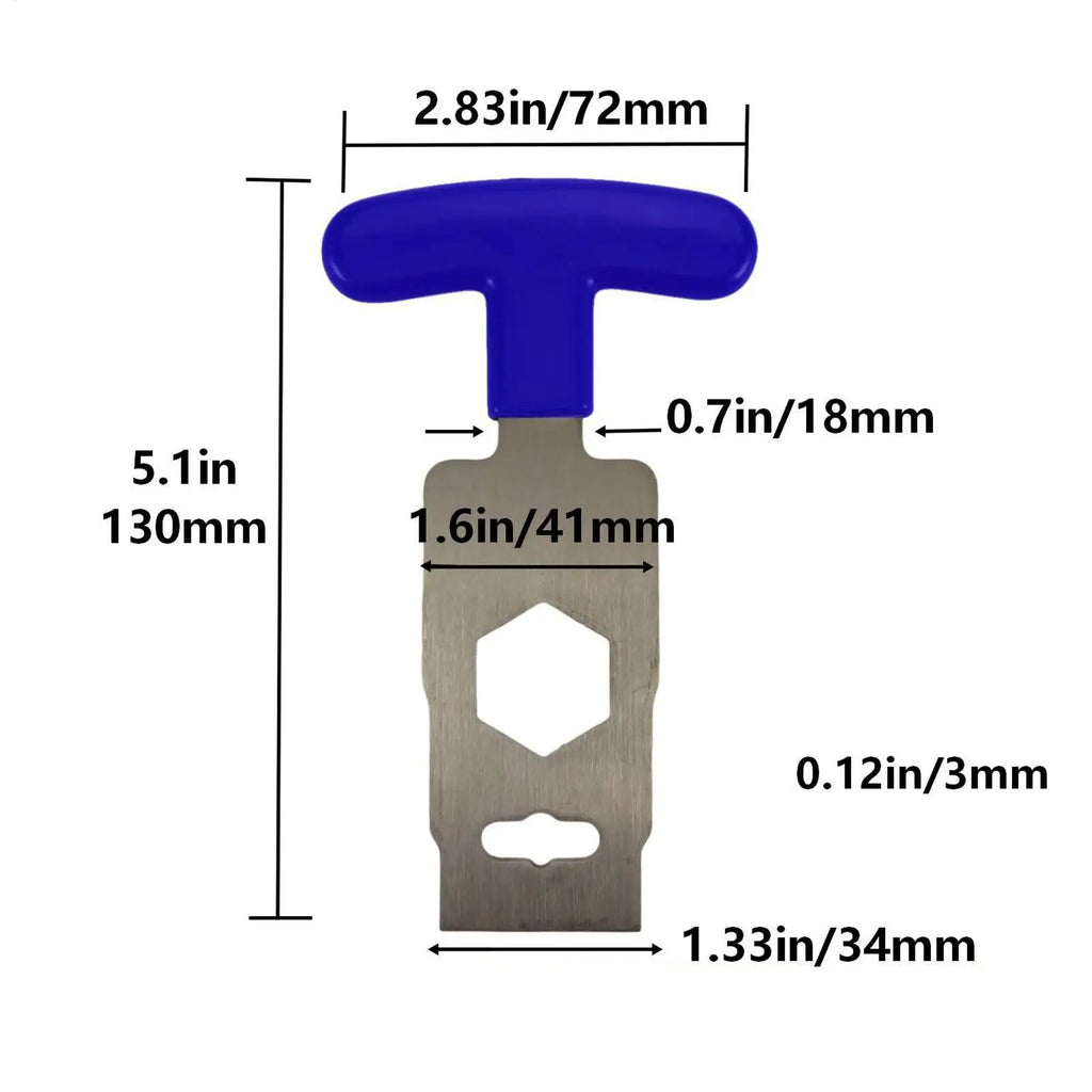 Portable Pool Plug Removal Tool Directional Grip Wrench Spa Backflow Zpaxo