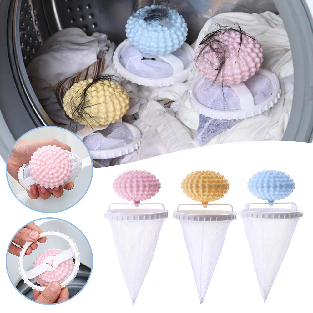Washing Machine Hair Filter Laundry Floating Lint Catchers Ball Zpaxo