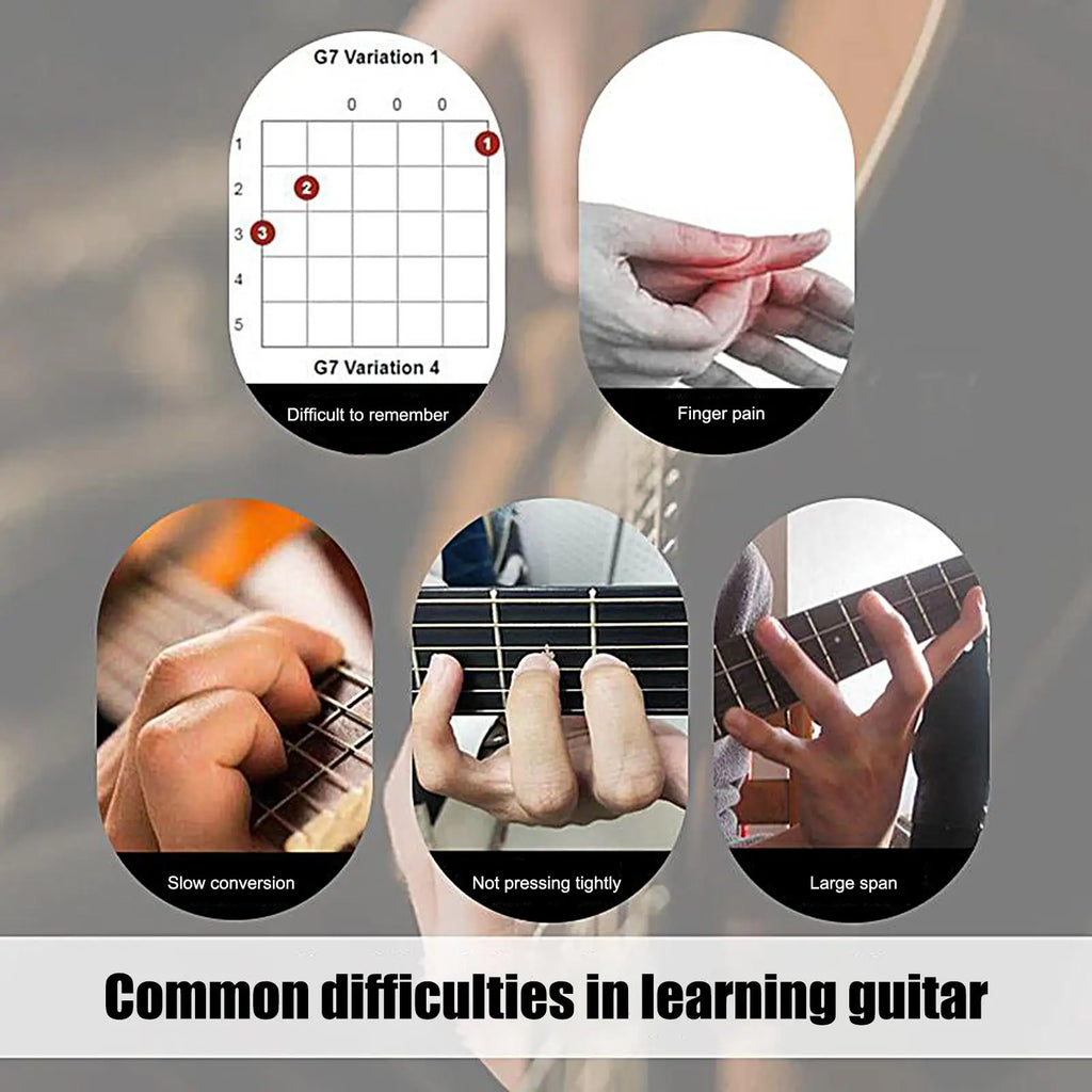 Guitar Chord Helper Assistant Tool Learning System Portable Band Zpaxo
