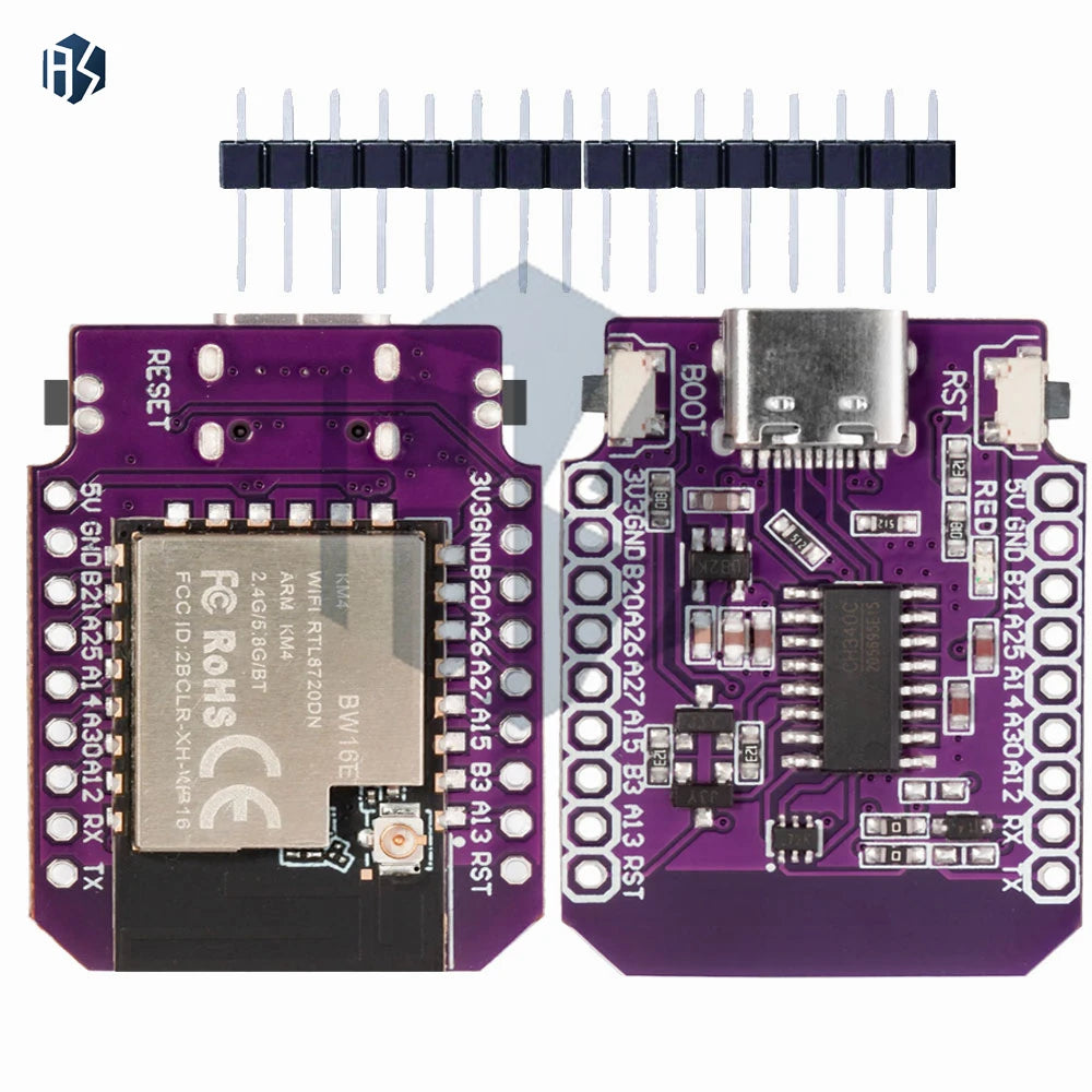 RTL8720DN Dual Band WiFi 5.0 Bluetooth BLE Module MINI BW16 2.4ghz with 5ghz wlanDevelopment Board for arduino Zpaxo
