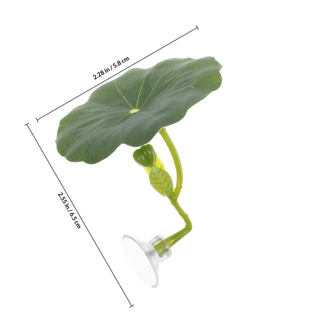 Lifelike Artificial Lotus Leaf Betta Fish Bed Resting Pad Hiding Spot Zpaxo