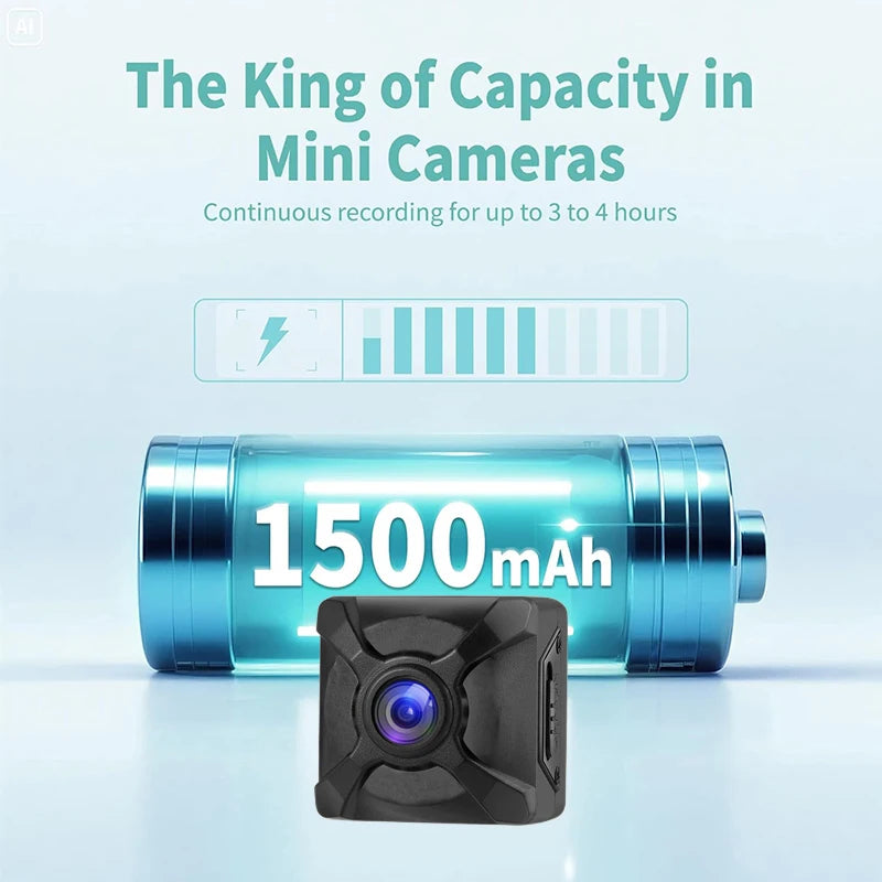 4K Wireless Mini Wifi Security HD Camera Monitoring Detection Zpaxo