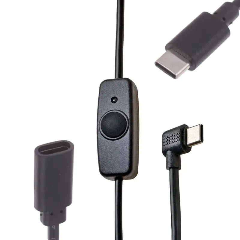1 USB-C C Power Supply Cord 5V2A Short USB Extension Cable Off Switch Zpaxo